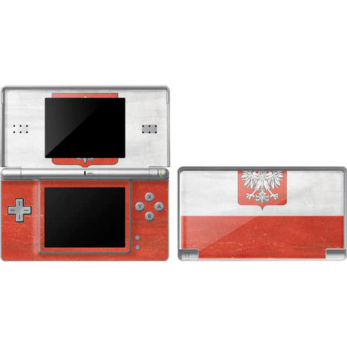 Poland Flag Distressed DS Lite Skin